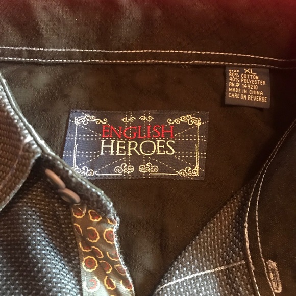 ENGLISH HEROES L/S BOTTON UP - Picture 4 of 6